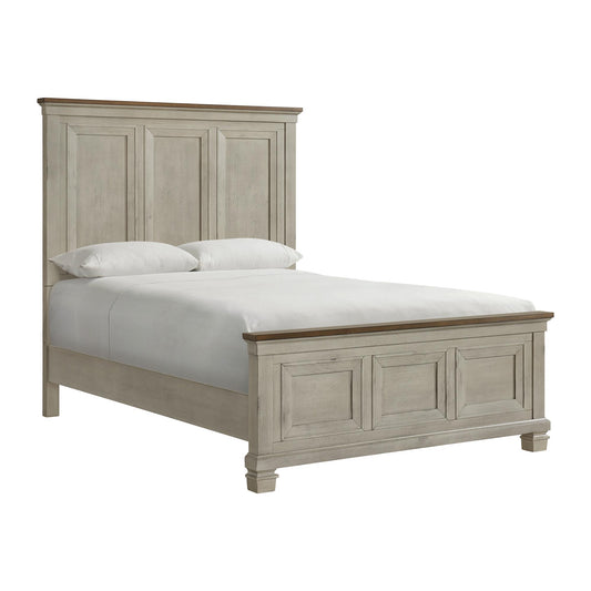 Elements International Farmington B-9890-7-QB Queen Panel Bed IMAGE 1