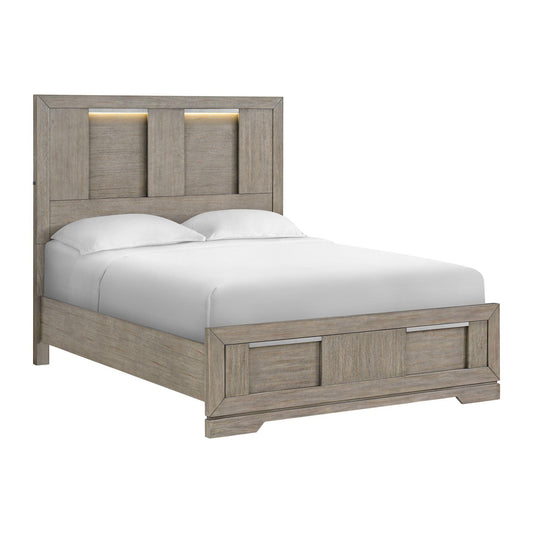 Elements International Kelis B-9770-3-QBL Queen Panel Bed IMAGE 1