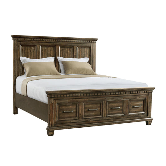 Elements International McCoy B-10530-5-QSB Queen Storage Bed IMAGE 1