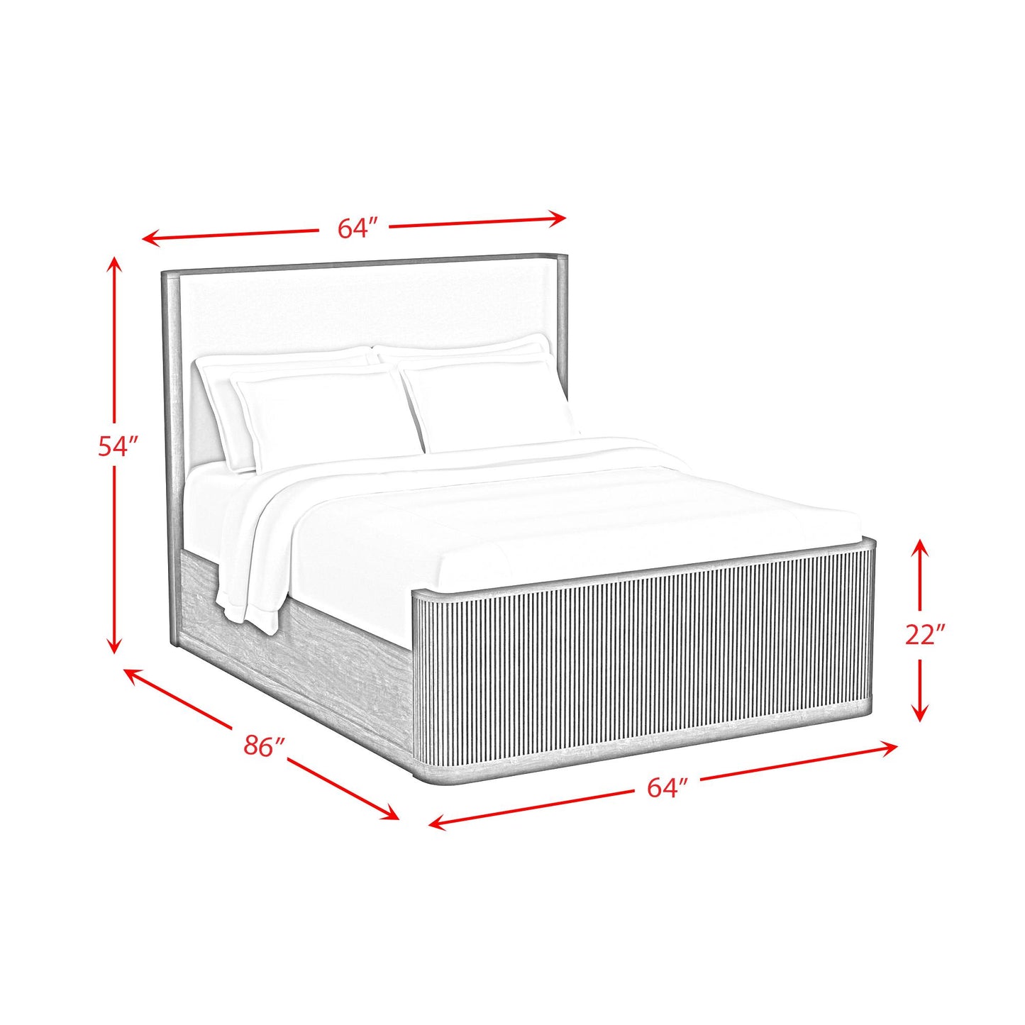 Elements International Sylvie B-16000-6-QUB Queen Upholstered Bed IMAGE 7