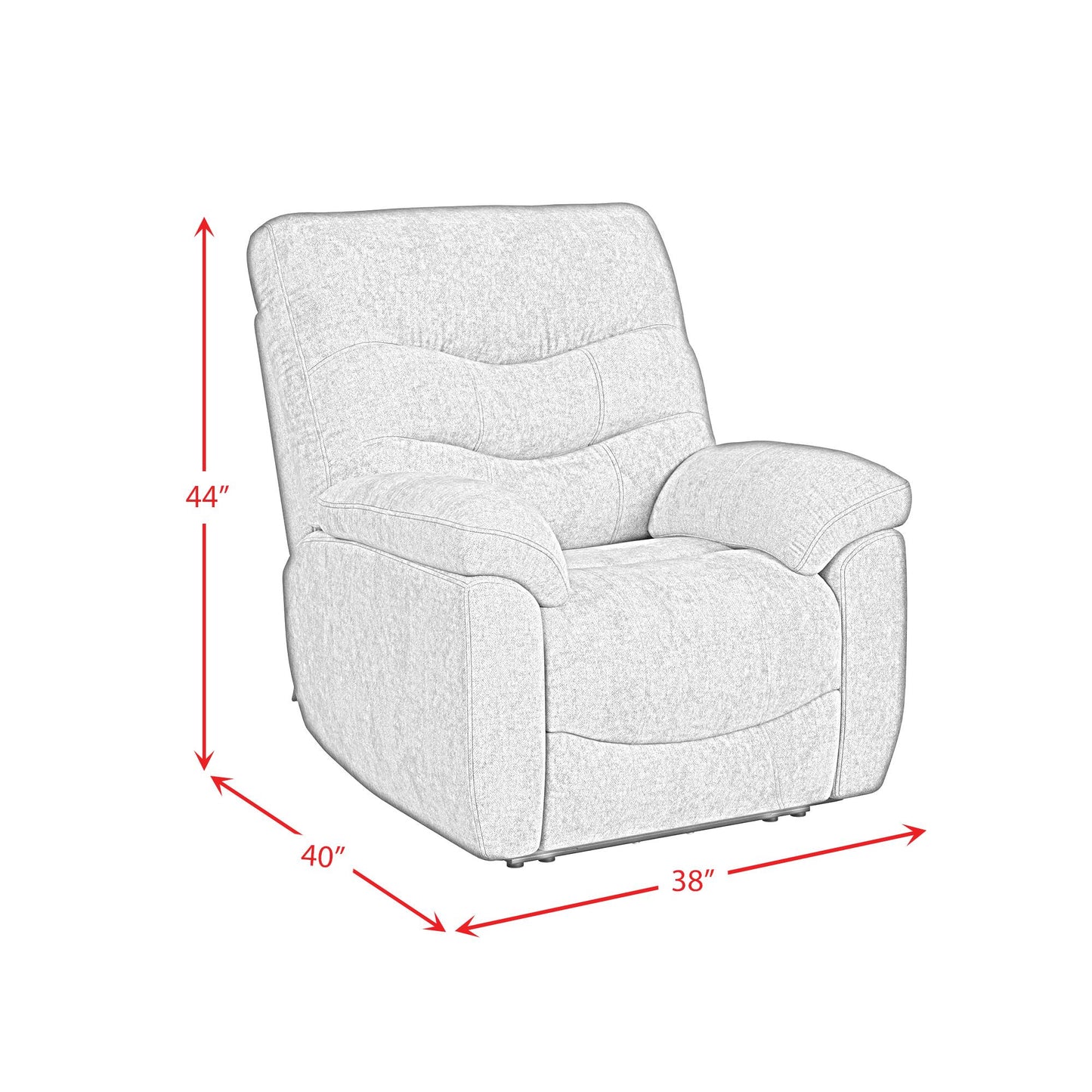 Elements International Trifecta U-17960-11722-105PPP Recliner IMAGE 10