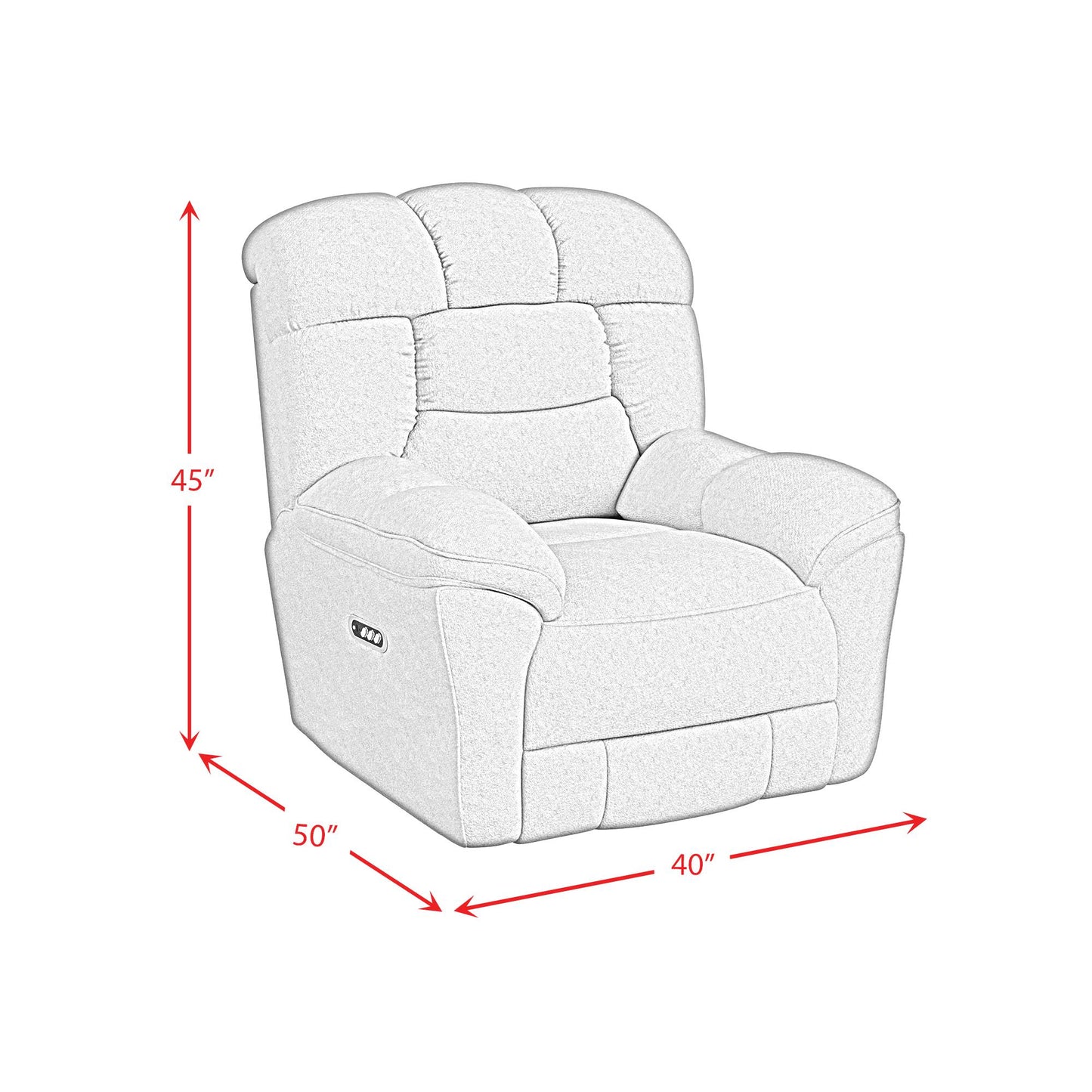 Elements International Kelsey U-17440-11591-105PPP Recliner IMAGE 9