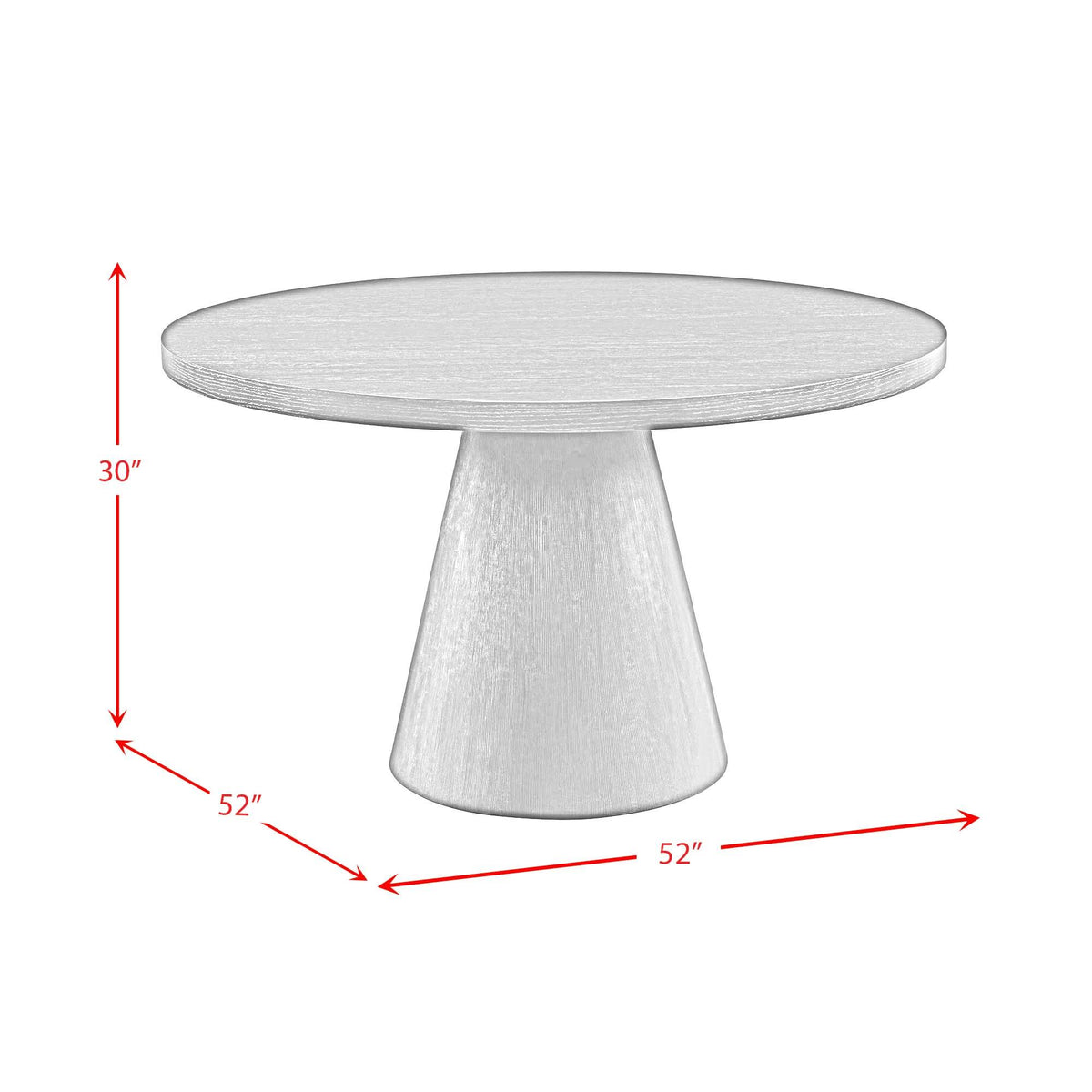 Elements International Portland D-1710-8-DT Round Dining Table IMAGE 8