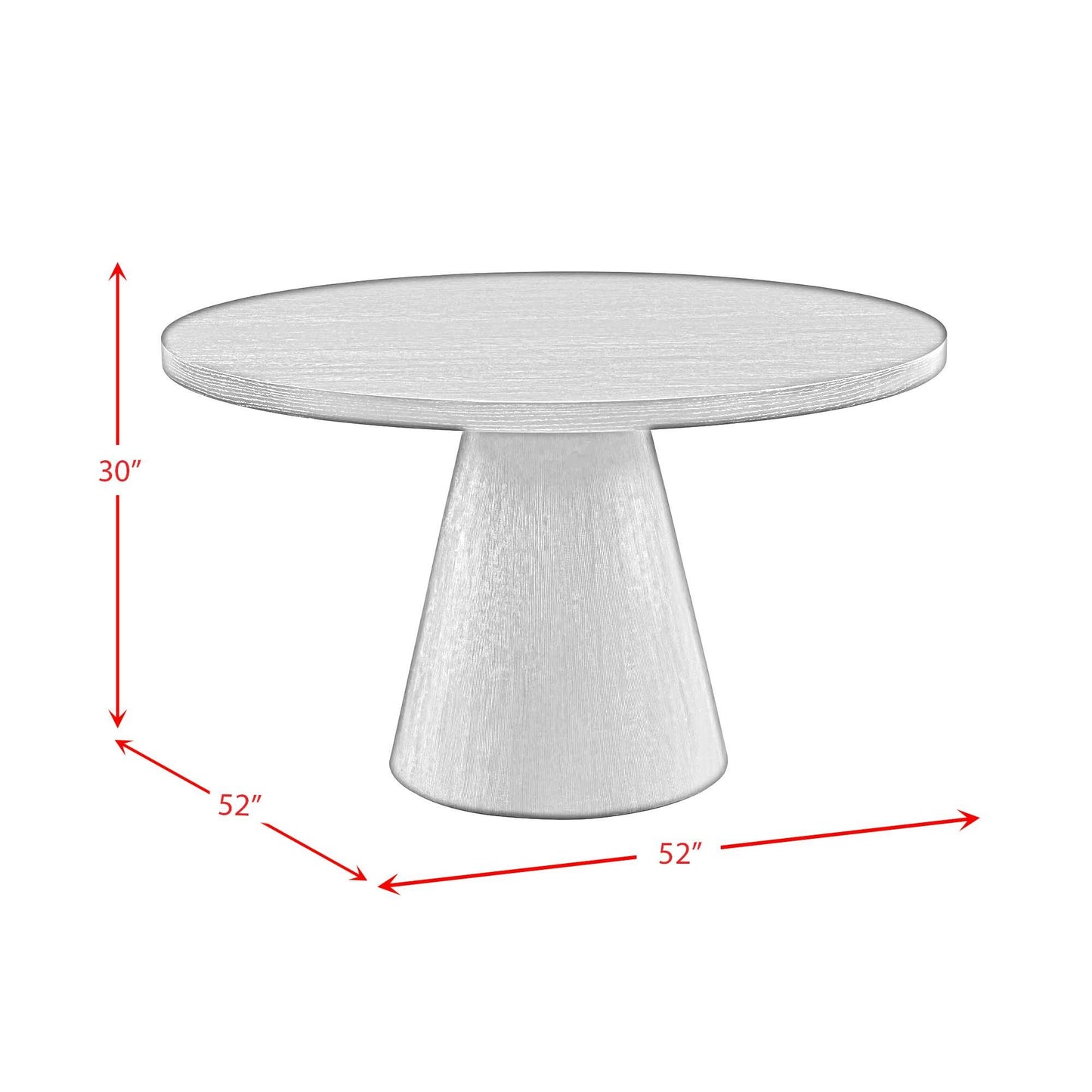 Elements International Portland D-1710-5-DT Round Dining Table IMAGE 7