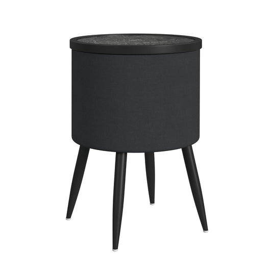 Elements International Halo T-18400-8-RETS Round Smart End Table IMAGE 1