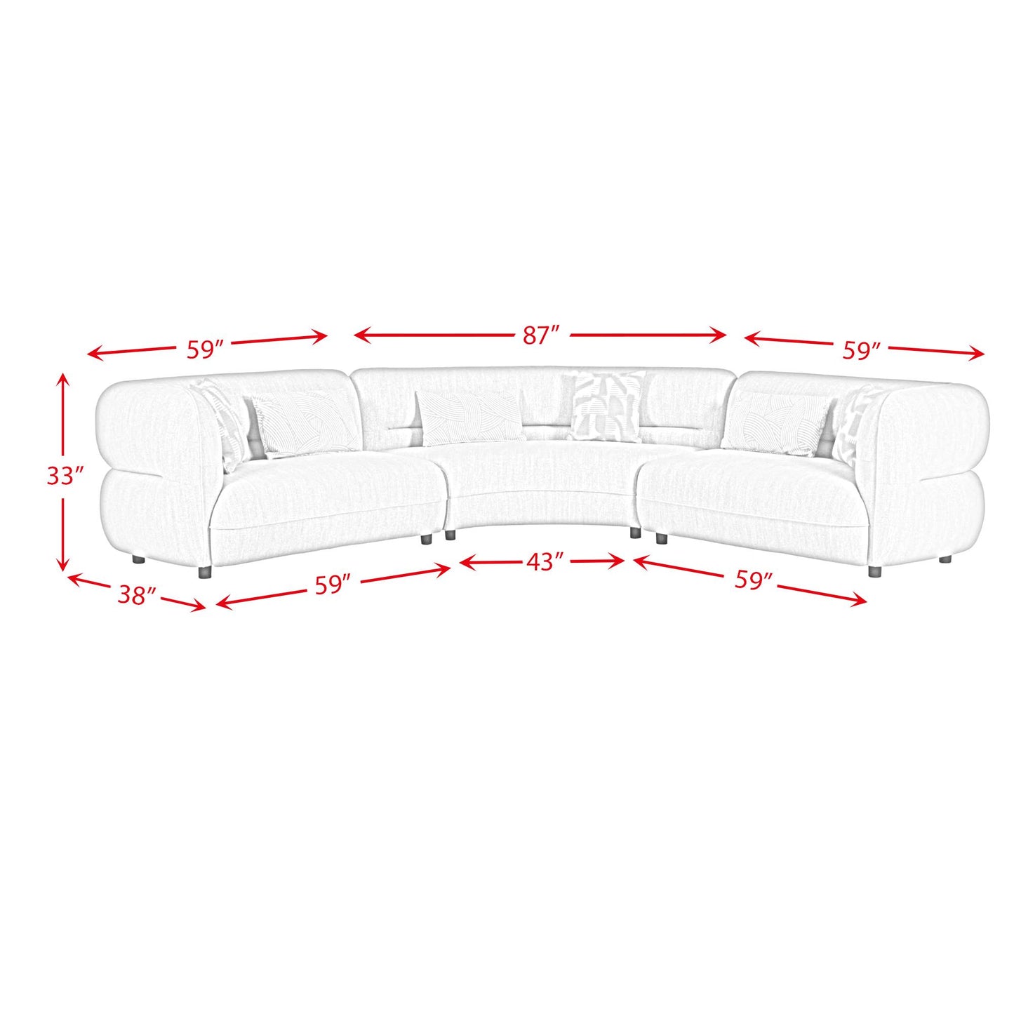 Elements International Four Seasons U-15310-11110-SS Sectional Set IMAGE 8