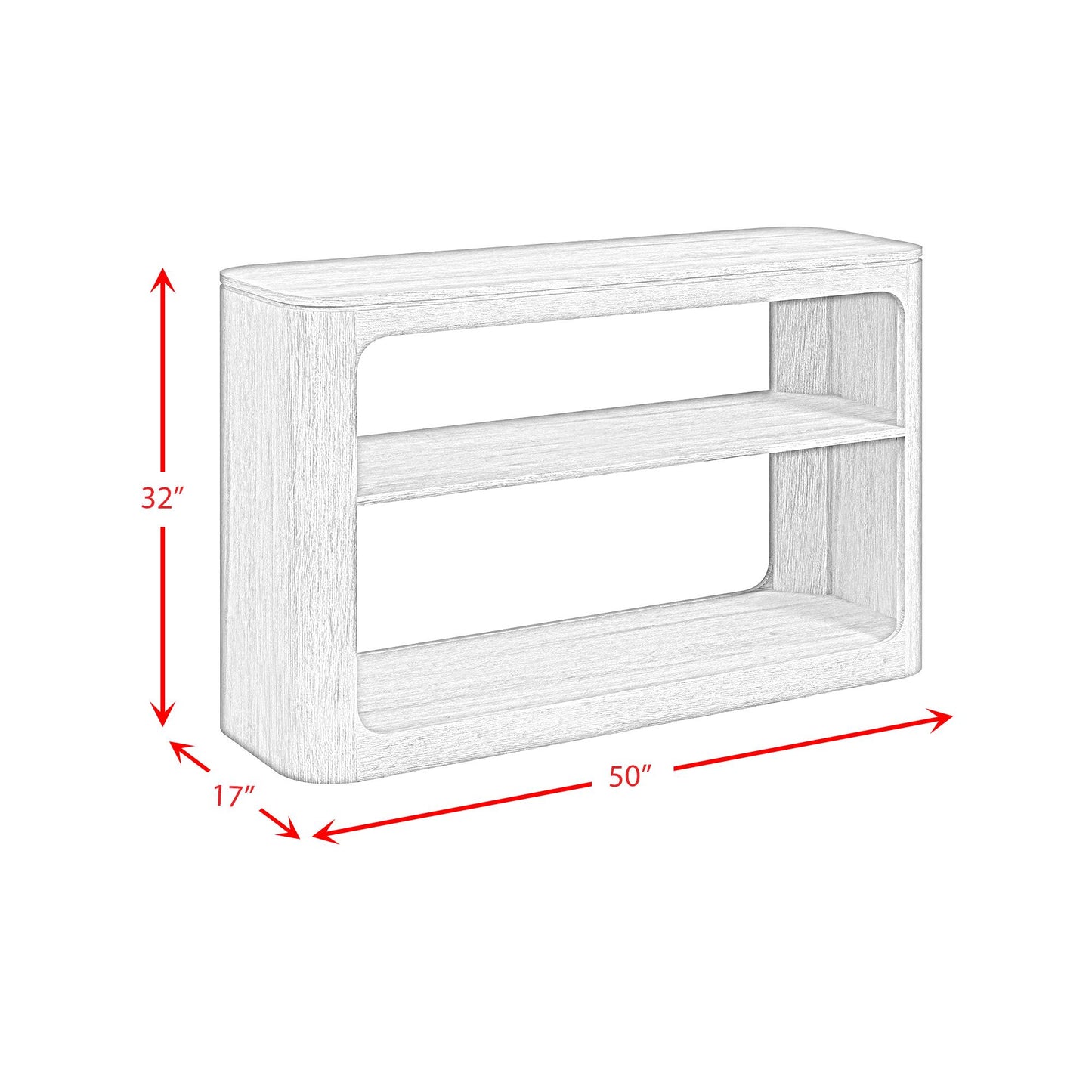 Elements International Rosalie T-16860-6-ST Sofa Table IMAGE 7