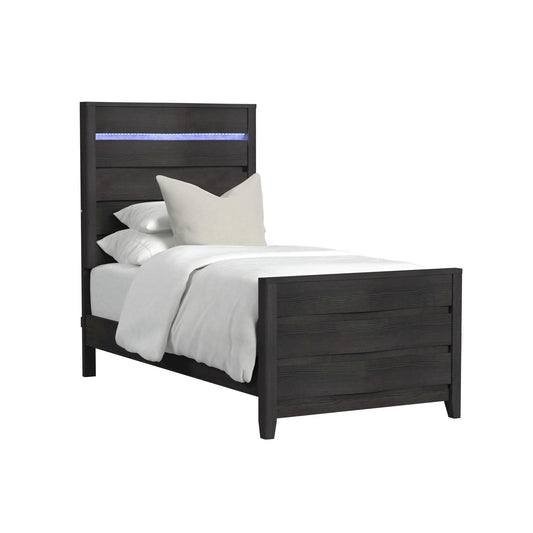 Elements International Tobias B-15990-8-TBL Twin Bed IMAGE 1