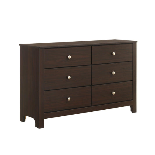Elements International Sami SM590DR Youth 6-Drawer Dresser IMAGE 1
