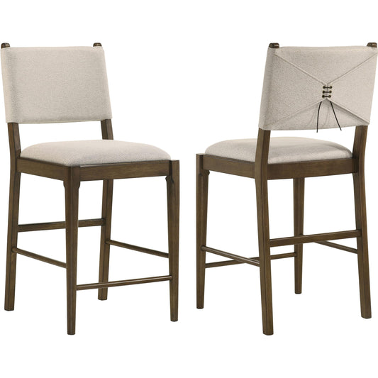 Coaster Furniture Ottowa 193669 Set of 2 Upholstered Counter Side Chair - Brown IMAGE 1
