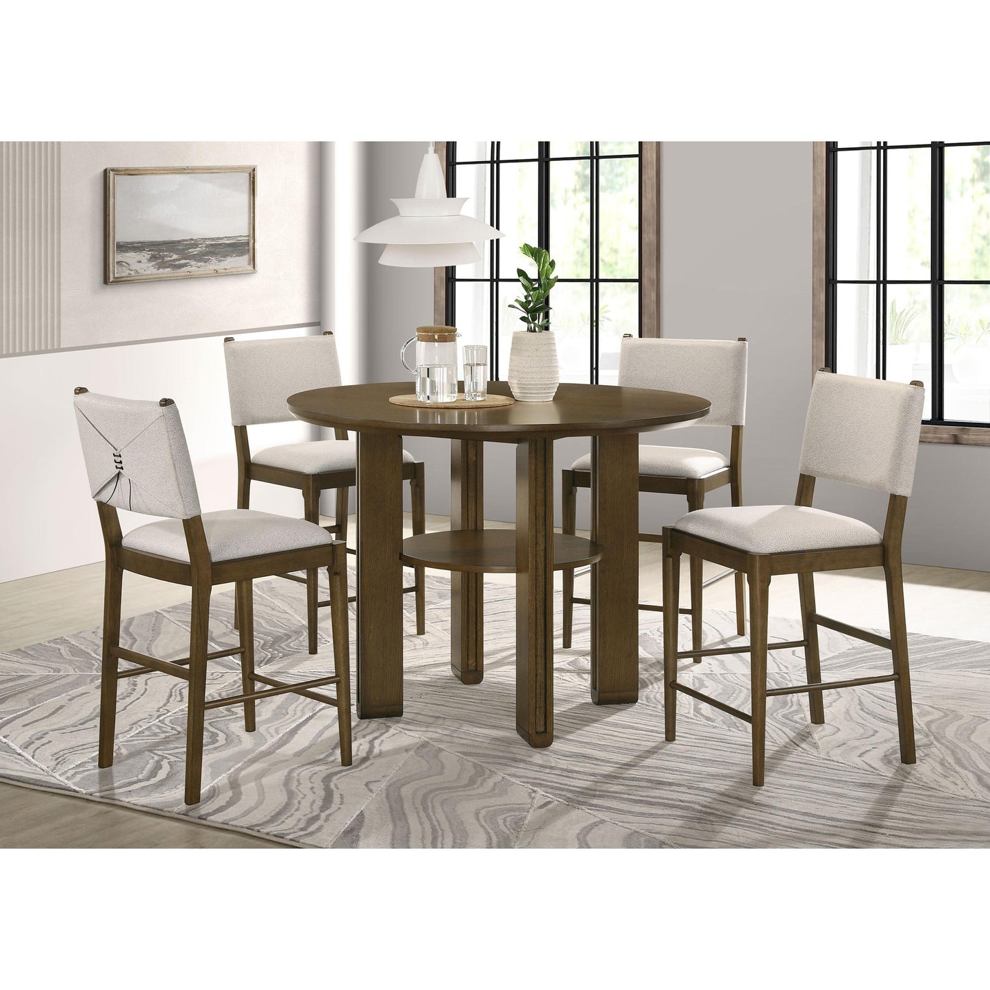 Coaster Furniture Ottowa 193669 Set of 2 Upholstered Counter Side Chair - Brown IMAGE 11