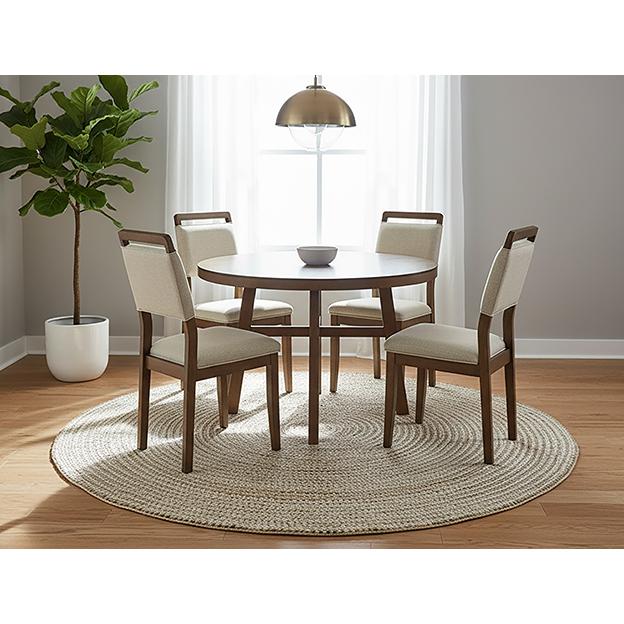 Crown Mark Round Blanche Dining Table 2261BRN-T-48 IMAGE 1