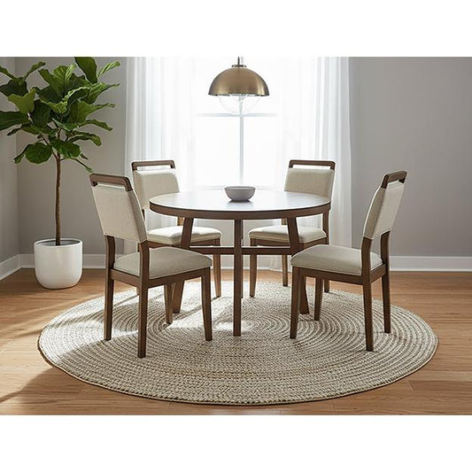 Crown Mark Round Blanche Dining Table 2261BRN-T-48 IMAGE 1