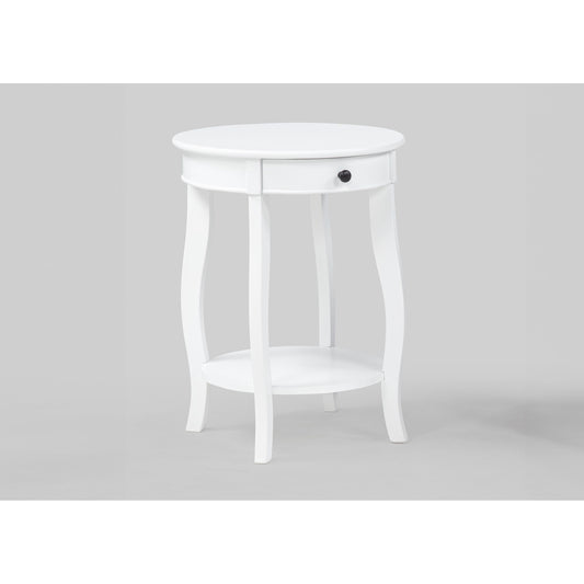 Crown Mark Jacie Chairside Table 4903WH IMAGE 1