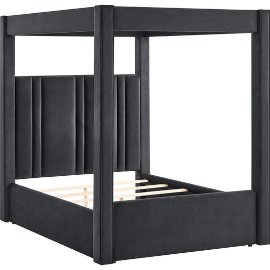 Crown Mark Jayla King Upholstered Canopy Bed 5117BK-K-HBFB/5117BK-KQ-RAIL/5117BK-KQ-POST IMAGE 1