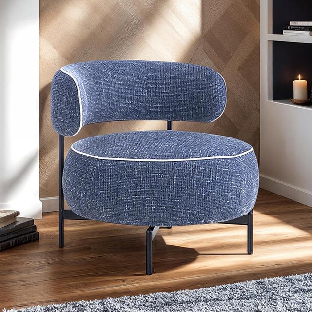 Furniture of America Florens FM-AC8015BL Swivel Chair IMAGE 1