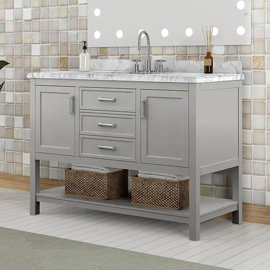 Furniture of America Reston TM-VS001GY-49 49" Vanity with Top/ Sink IMAGE 1
