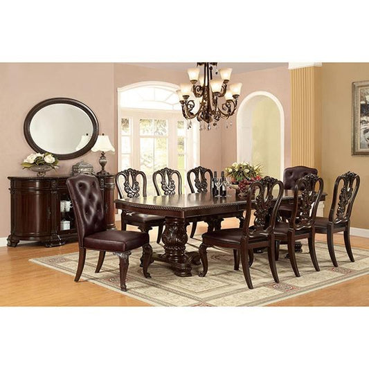 Furniture of America Bellagio CM3319T-7PC-FABRIC 7 Pc Dining Table Set IMAGE 1
