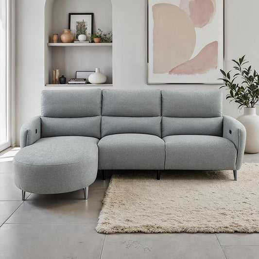 Furniture of America Galten CM9942GY-SECT-PM-L Power Sectional IMAGE 1
