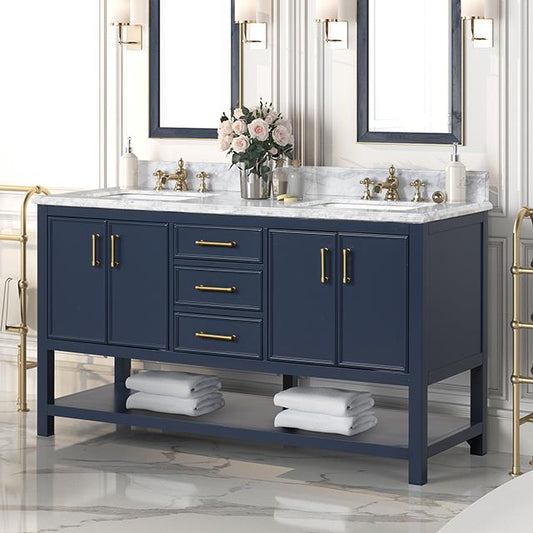 Furniture of America Arthur TM-VS002BL-60 60" Vanity with Top/ Sink IMAGE 1