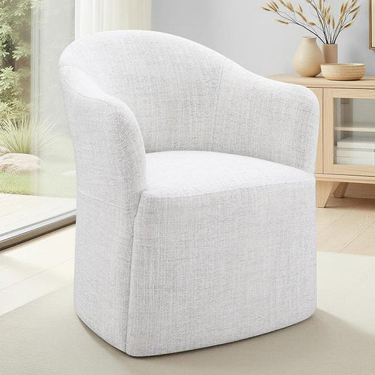 Furniture of America Sema FM3004WH-AC Arm Chair IMAGE 1