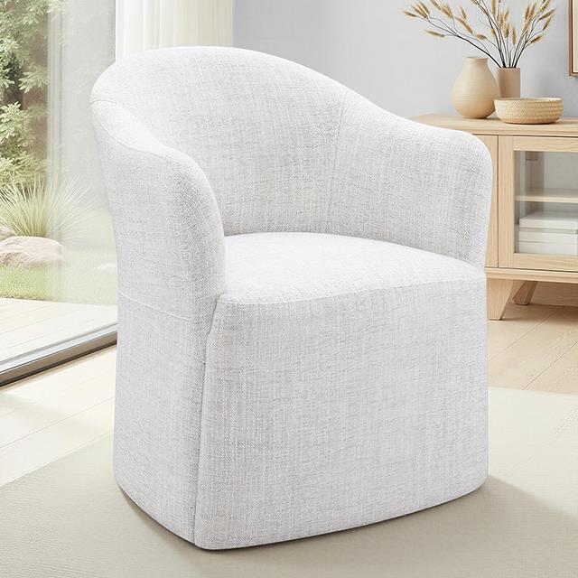 Furniture of America Sema FM3004WH-AC Arm Chair IMAGE 1
