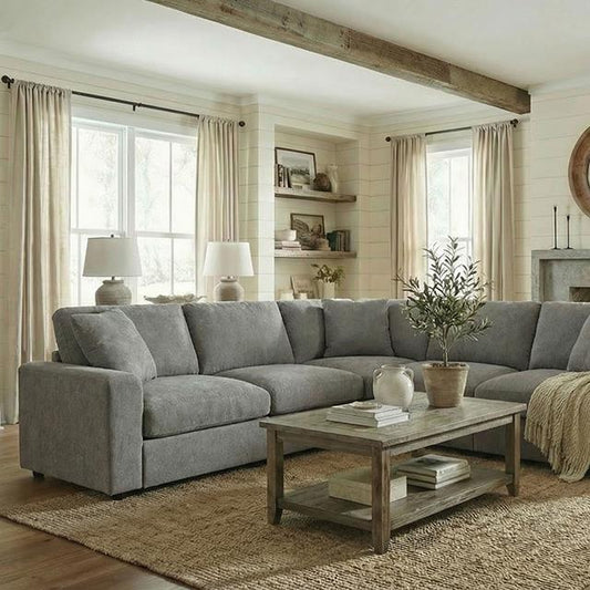 Furniture of America Crowle FM67010LG-SECT Sectional IMAGE 1