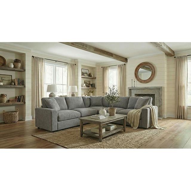 Furniture of America Crowle FM67010LG-SECT Sectional IMAGE 2