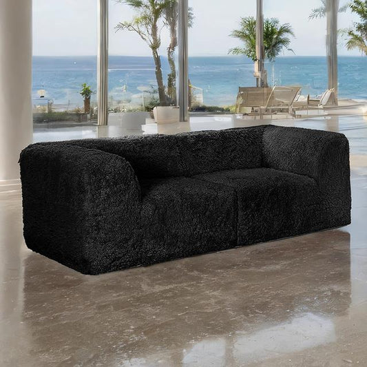 Furniture of America Nappi FM62102BK-LV-PK Loveseat IMAGE 1