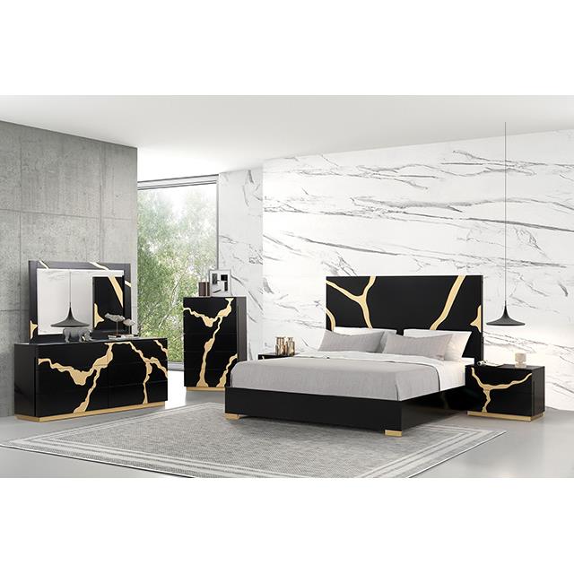 Furniture of America Goldsberg FM7425BK-EK-G-BED King Bed IMAGE 2
