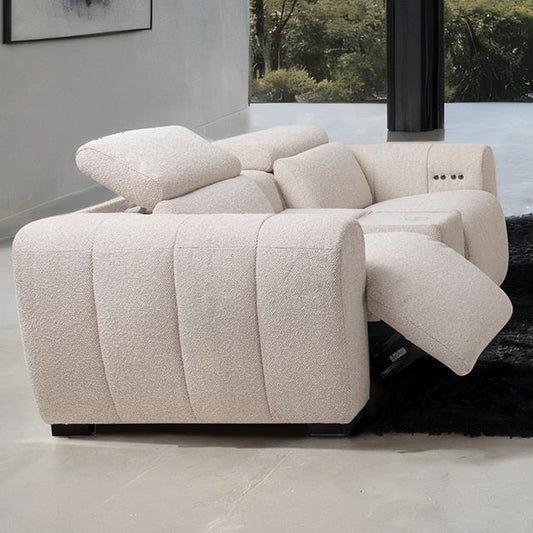 Furniture of America Thaddea CM9934WH-LV-PM-PK Power Loveseat IMAGE 1
