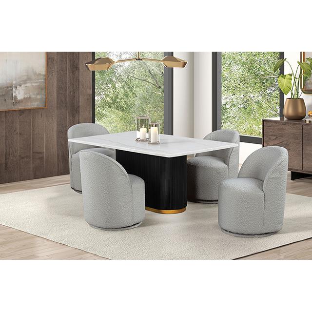 Furniture of America Broager FM3001LG-SC Dining Swivel Chair IMAGE 2
