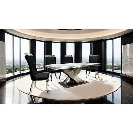 Furniture of America Palazzo FM33002SV-T-TABLE Dining Table IMAGE 1