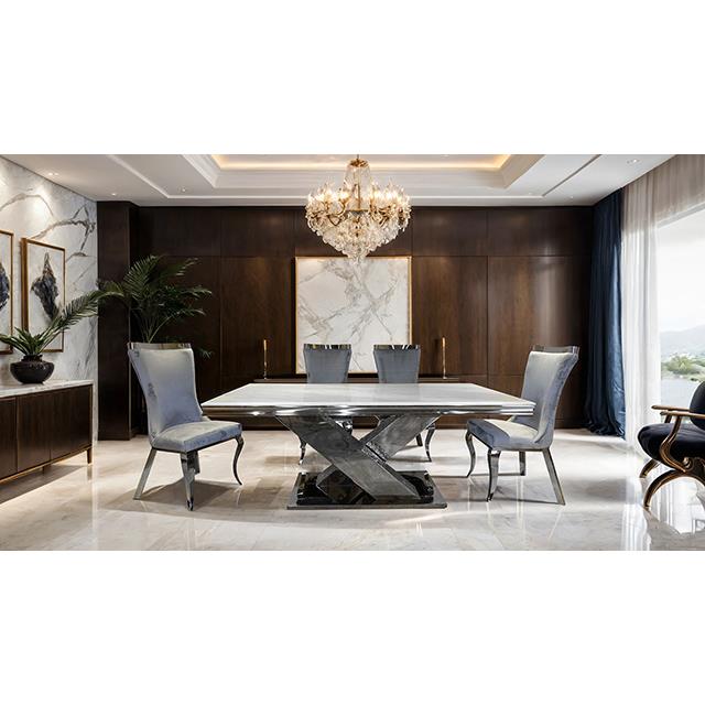 Furniture of America Palazzo FM33002SV-T-TABLE Dining Table IMAGE 5