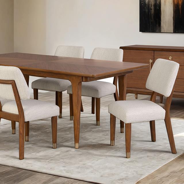 Furniture of America Hepburne FM34000WN-T-7PC 7 Pc Dining Table Set IMAGE 5