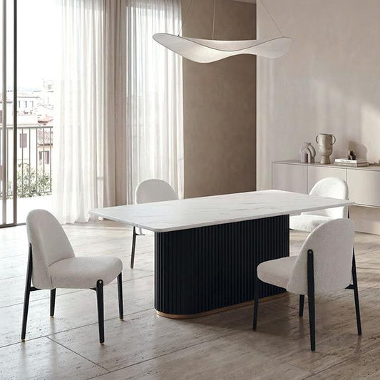 Furniture of America Borden FM37019BK-T-5PC 5 Pc Dining Table Set IMAGE 1