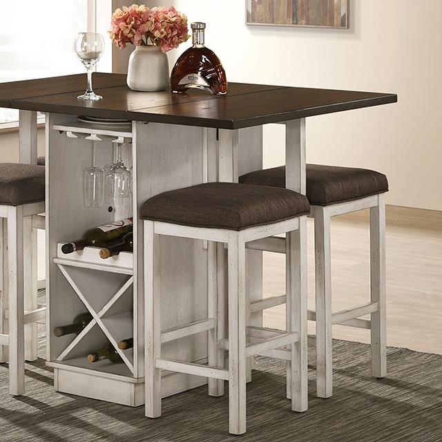 Furniture of America Bingham CM3168BR-PT-5PC 5 Pc Counter Height Table Set IMAGE 6