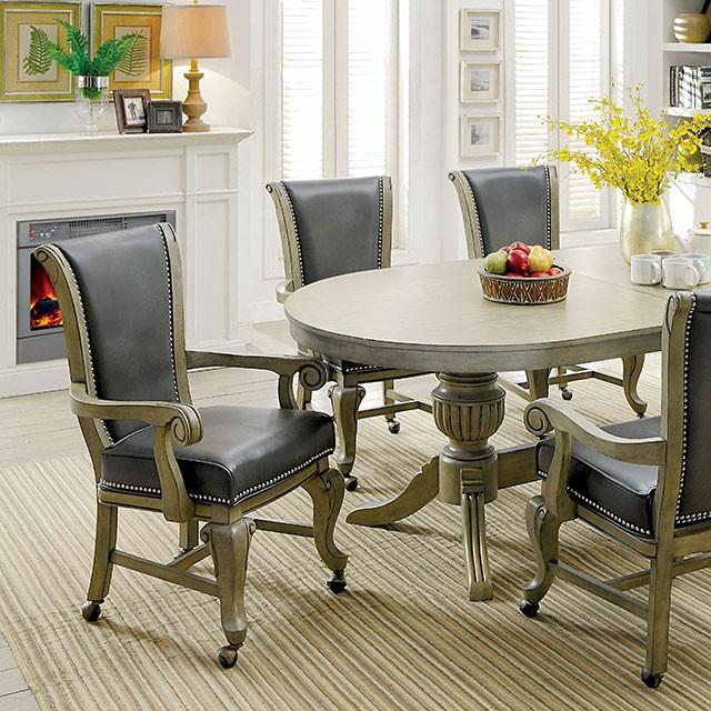 Furniture of America Melina CM-GM367GY-T-7PC 7 Pc Dining Table Set IMAGE 6
