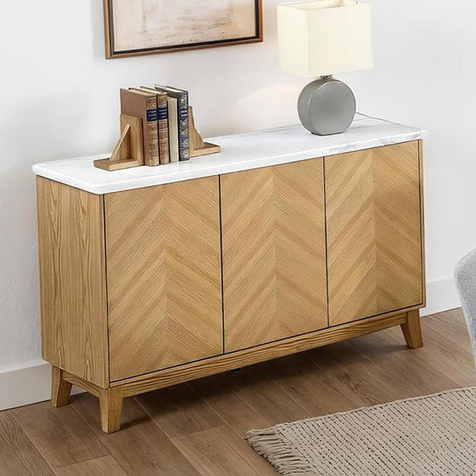 Furniture of America Mandier FM37009NT-SV Server IMAGE 1