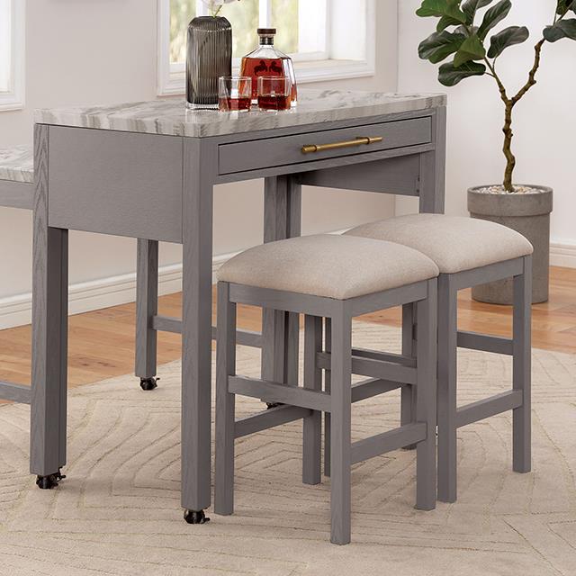 Furniture of America Whitehall FOA3544LG-PT-5PC 5 Pc Counter Height Table Set IMAGE 5