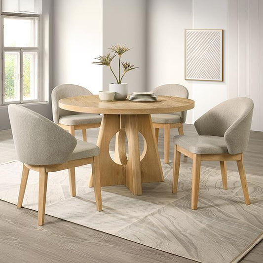Furniture of America Ozark FM3223AK-RT Round Dining Table IMAGE 1