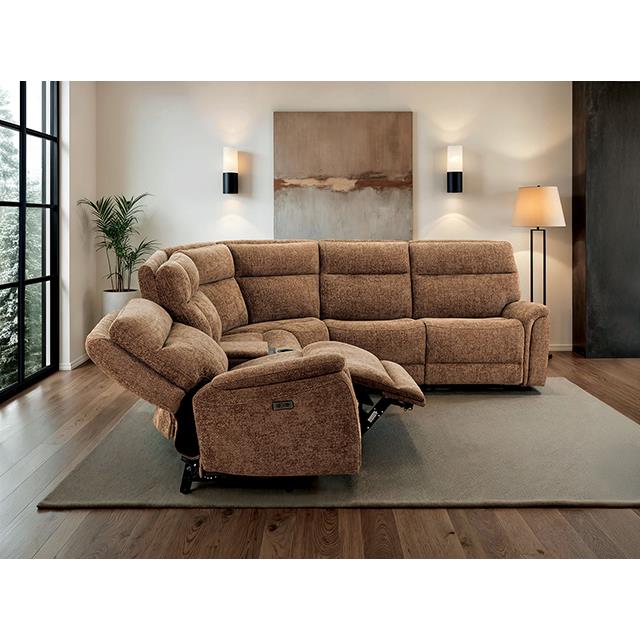 Furniture of America Mattheus CM9944BR-SECT-PM Power Sectional IMAGE 2