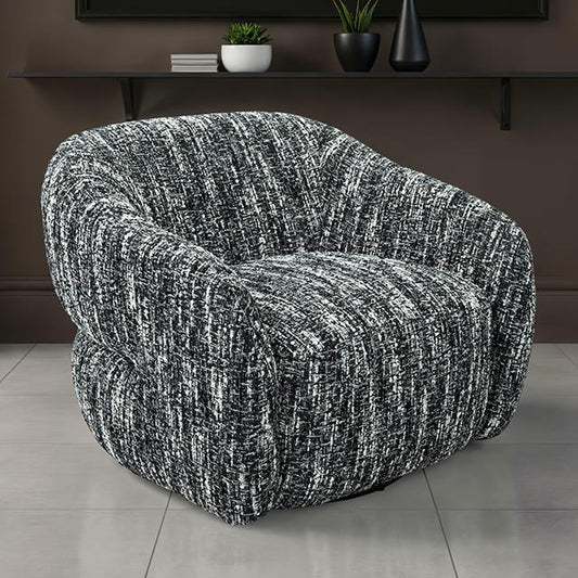 Furniture of America Pyrena FM-AC6013BK-SW Swivel Chair IMAGE 1