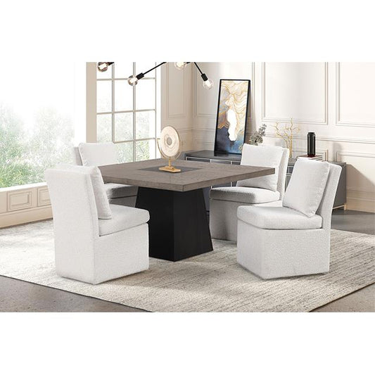 Furniture of America Broager FM3331DB-ST-5PC-00WH 5 Pc Dining Table Set IMAGE 1
