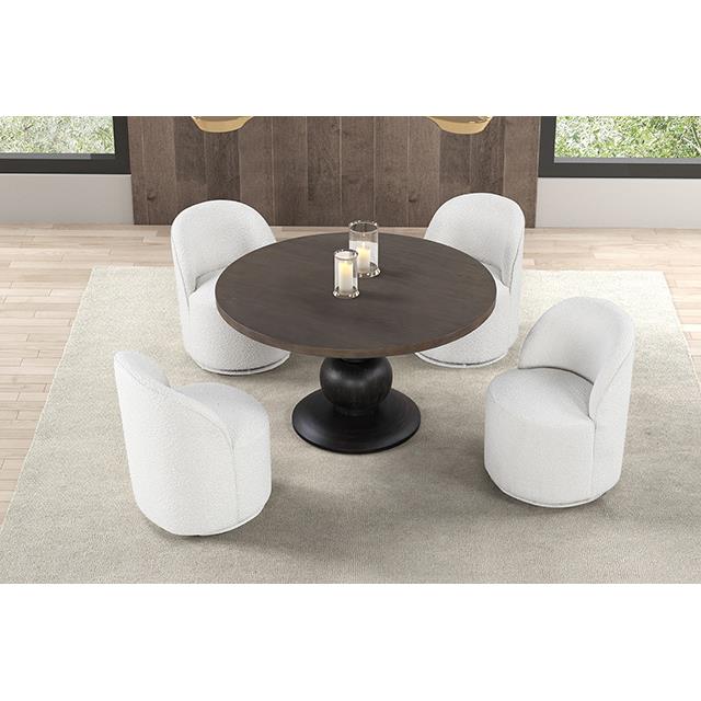Furniture of America Essen FM3430ES-RT-TABLE Round Dining Table IMAGE 3