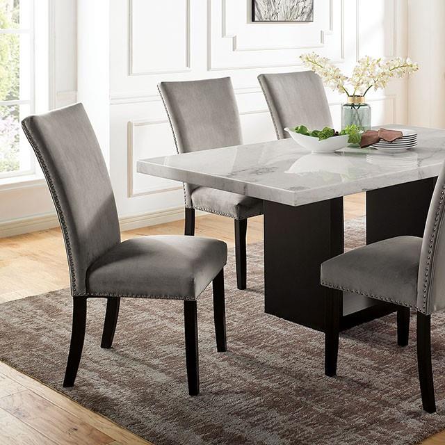 Furniture of America Kian CM3744T-7PC-GY 7 Pc Dining Table Set IMAGE 5