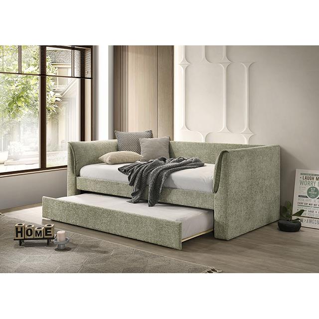 Furniture of America Upney FM1204GR-BED Twin Daybed with Trundle IMAGE 2