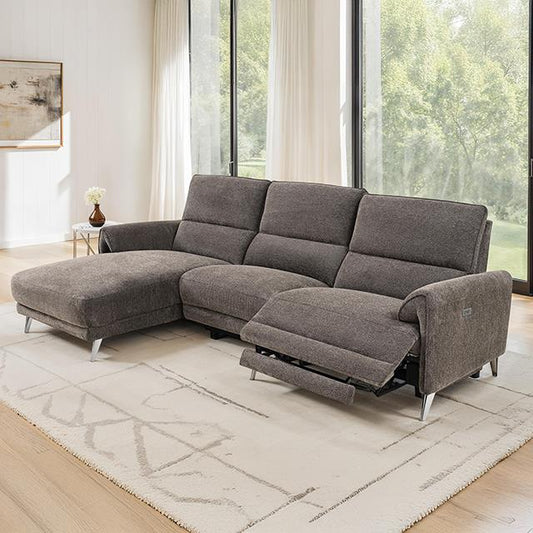 Furniture of America Brande CM9938BR-SECT-PM-L Power Sectional IMAGE 1