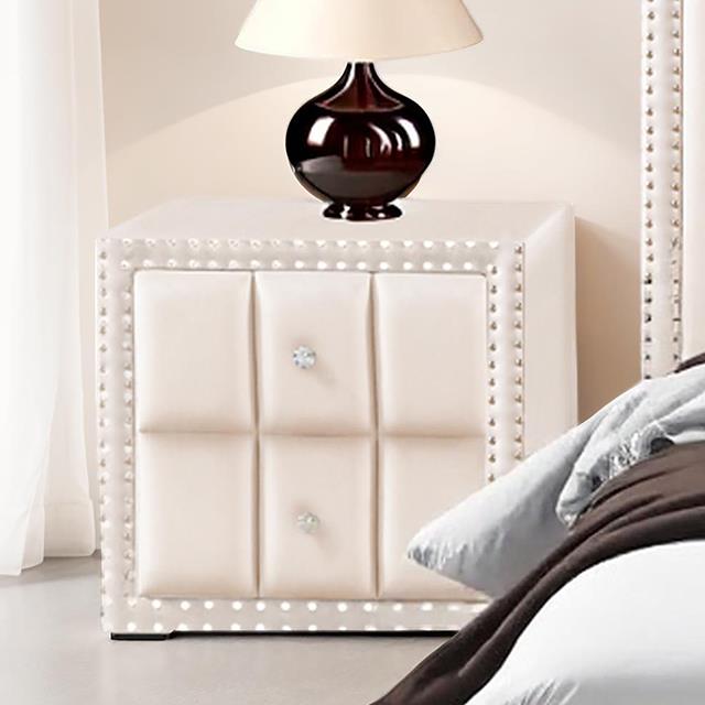 Furniture of America Farese SL7001BG-Q-3PC-2NS Queen Bed with 2 Nightstands IMAGE 3