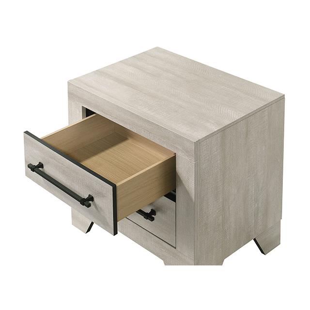 Furniture of America Dubuque FM72003LG-N Nightstand IMAGE 3